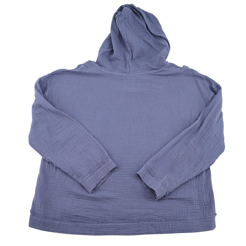 C&C California Blue Cotton Double Gauze Hoodie Pullover Relaxed XL - Picture 4 of 10